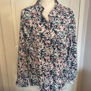 Silver Bait Button Up Sun Shirt